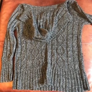 Black/Grey Chunky Knit Sweater